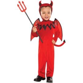 Party Costume - Toddler Devil Halloween Fancy Dress Costume - 1-2 Years - PC-997530 - Toysuae.com