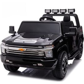 Gambol -12V Chevrolet Silverado 4x4 2 Seater Kids Ride On Car with RC -Black