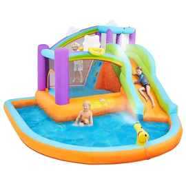 Gambol - Water Fun Inflatable Playhouse With Slide And Splash Pool -  MIN-24005 - Toysuae.com