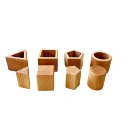 Edu Fun - Wooden Cup Shapes 8 Pcs - Natural -  RTS-34145 - Toysuae.com