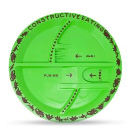 Eazy Kids - Eating Plate - Dinosaur Green -  SAM-EZ_CEP_GR - Toysuae.com