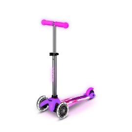 Micro - Mini Deluxe Glow Led Plus Scooter - Frosty Pink -  MMD213 - Toysuae.com