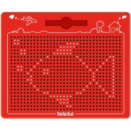 Beleduc - The Magical Magnetic Drawing Board Game - Red