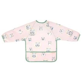 Badabulle - Long Sleeved Bib - Pink -  BAB007024 - Toysuae.com