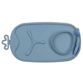 B.Box - Roll + Go Mealtime Mat - Lullaby Blue - MMZ-101308 - Toysuae.com