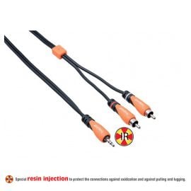 Bespeco - SLYMSR500 - 3.5mm JK to RCA Male 5M