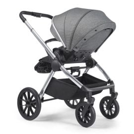 Gokke - Reversible Baby Stroller with 5 Point Safety  0-36 Months, Grey & Silver -  WB-BJ02GS - Toysuae.com