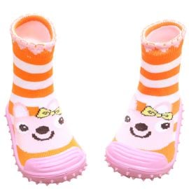 Cool Grip - Baby Shoe Socks Bunny - Orange - Size 22 -  CG0014 - Toysuae.com