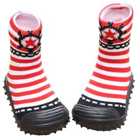 Cool Grip - Baby Shoe Socks Sailor Red Stripes - Size 22 -  CG0049 - Toysuae.com