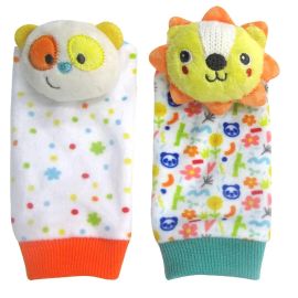 Moon - Printed Tiny Tots Foot Rattle -  MNNSBT15 - Toysuae.com