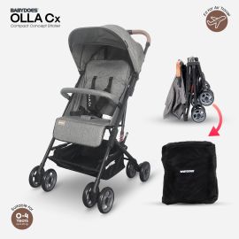 Babydoes -  OLLA CX - Baby Stroller Up to 20 kg - Grey -  WB-CH-SY 334B SN - Toysuae.com