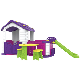 Gambol - Pink Big Playhouse with 2 Play Activities -  GB-CHD-358 - Toysuae.com