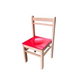 Edu Fun -  Durable Classic S Chair - 38cm  - Red  -  RTS-43144Red - Toysuae.com