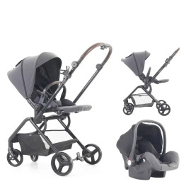 Teknum - Stroll 1 Travel System With Reversible Stroller and Baby Car Seat - Grey - SAM-CM_TKSTROLL1TS_GY - Toysuae.com