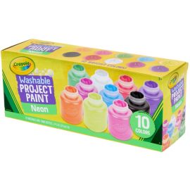 Crayola - 10 Neon Washable Kids Paint Color