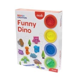 Moon - Funny Dino Dough Creations With Molds 4 Piece - MNNSBT03 - Toysuae.com