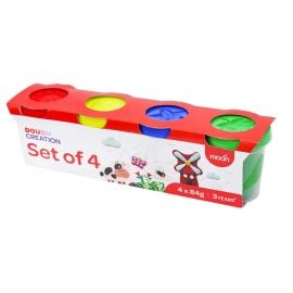 Moon - Dough Creations Set 4 Pieces 84g -  MNNHTMT40 - Toysuae.com