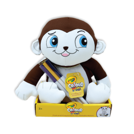 Crayola - Colour Me Plush Monkey -  TT-DDI-PLY03021916 - Toysuae.com