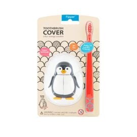 Filpper - Fun Animal Toothbrush With Cover - Penguin -  F18801-16 - Toysuae.com