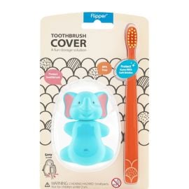 Filpper - Fun Animal Toothbrush With Cover - Elephant -  F02802-21 - Toysuae.com