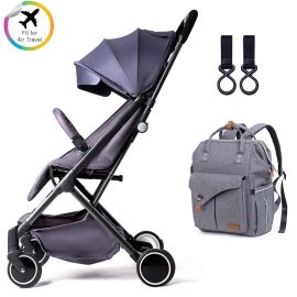 Teknum - Travel Lite Stroller And Alameda Diaper Backpack Large - Grey With Hooks -  SAM-CM_TKAL_YF001DPGY - Toysuae.com