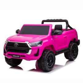 Gambol - New Toyota Hilux 2021 Licensed Kids Ride on Car with Parental Remote Control - Rose Pink