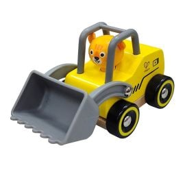 Hape - Wild Riders Bulldozer - Yellow -  E0486E - Toysuae.com
