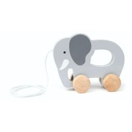 Hape - Elephant Push and Pull Toy -  E0908 - Toysuae.com