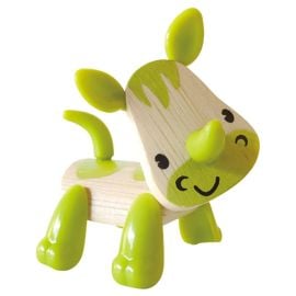 Hape - Mini-Mals - Rhino -  E5538 - Toysuae.com