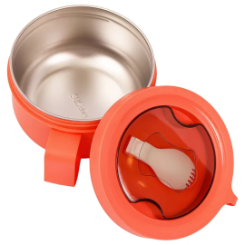 Eazy Kids - Lunch Box With Folding Spoon - Pink - SAM-EZ_LB07_850PI - Toysuae.com