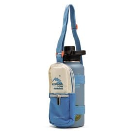 Eazy kids - Water Bottle Explorer With Travel Sling Bag 950ml - Blue - SAM-EZ_WBBG_EXBU - Toysuae.com