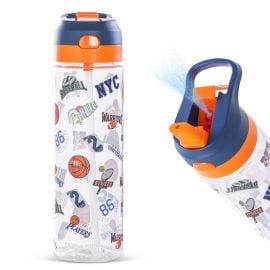 Eazy kids - Basket Ball Tritan Water Bottle With Spray 750ml - Blue -  SAM-EZ_WBTT750SWSP_FBOR - Toysuae.com