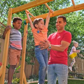Kidkraft - Overland Heights Wooden Swing Set