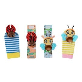 Factory Price - Wrist Rattle And Foot Finder Socks - Animal Design M - FP-1906-55M - Toysuae.com