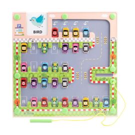Factory Price - Wooden Kids Car Parking Play Set - FP-2104-60 - Toysuae.com