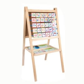 Factory Price - Kids Double Sided Magnetic Wooden Board With Alphabets Characters -  FP-2105-25 - Toysuae.com