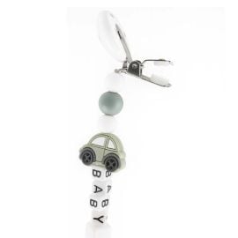 Factory Price - Car Silicone Pacifier Clip - Grey -  FP-2105-52C - Toysuae.com