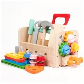 Factory Price - Kids Realistic Wooden Tool Box Set -  FP-2107-11 - Toysuae.com