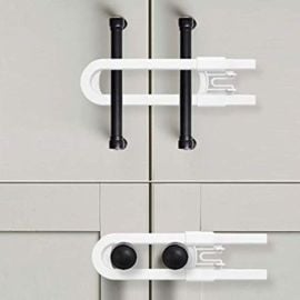 B-Safe - Cabinet Slide Lock - White - Pack of 2 pcs