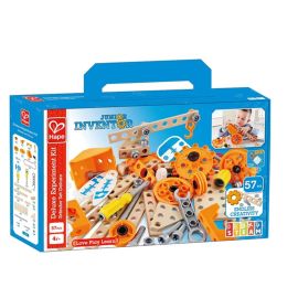 Hape - Junior Inventor Deluxe Experiment Construction Kit - 57pcs -  E3032 - Toysuae.com
