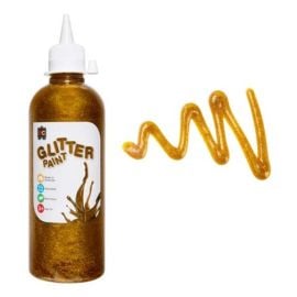 Edu Fun - Glitter Paint 500ml - Gold -  RTS-GLP500G - Toysuae.com