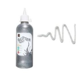 Edu Fun - Glitter Paint 500ml - Silver -  RTS-GLP500S - Toysuae.com