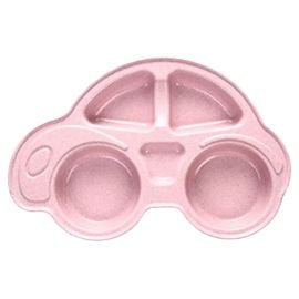 Brain Giggles - Car Shape Baby Food Plate - Anti Slip 