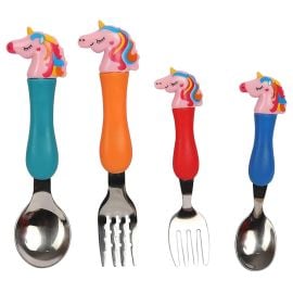 Brain Giggles - Unicorn Spoon & Fork Set - 4pcs -  GW-BGUNICUT - Toysuae.com