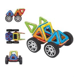Brain Giggles Intelient Car Construction Set - DIY Educational Construction Kit 3D Magnetic
