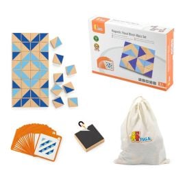 Viga toys - Magnetic Visual Block  - 40pcs Set