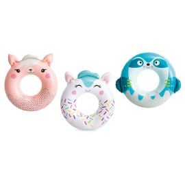 Intex - Cute Animal Tubes - Assorted 1pc - Inflatable Pool Ring -  AIK-59266 - Toysuae.com