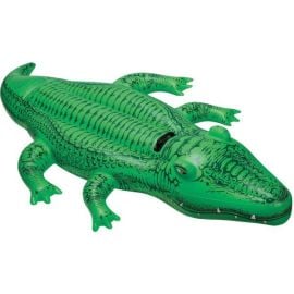 Intex - Giant Gator Ride-On - Inflatable Pool Float - Green - AIK-58562 - Toysuae.com