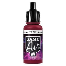 Vallejo - 72.712 Game Air Color Paint 17ml - Scarlett Red