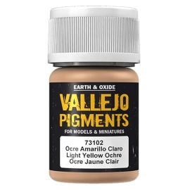 Vallejo - 73.102 Pigment 35ml - Light Yellow Ocre -  JDK-DK711VAL73102 - Toysuae.com